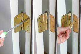 Instead, try using a metal file or an electric planer to scrape the hole's edge until it becomes large enough to fit the latch. Fixing Common Door Problems Pretty Handy Girl