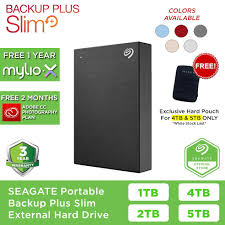 I just got a used seagate backup plus slim from a friend of mine and i'd like to use it as a simple storage device i.e manually dragging and dropping folders in and out of the drive without using timemachine or the seagate dashboard, can you guys help me figure out how i can go about doing. Seagate Backup Plus Slim Usb 3 0 Portable Drive External Hard Drive Hdd Hard Disk Shopee Malaysia