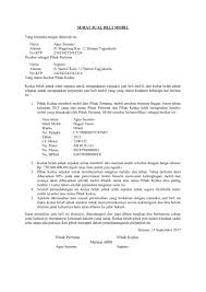 Surat perjanjian jual beli tanah adalah dokumen yang diperlukan saat melakukan transaksi jual beli tanah. Contoh Surat Perjanjian Jual Beli Motor Bekas Nusagates