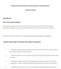 Secara garis besar dikelompokan dalam. Kertas Kerja Permohonan Dana Perniagaan