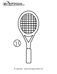 Free tennis colouring pages for kids, tennis colouring sheets pdf, sport printable pages *instant download. Free Printable Tennis Racket Coloring Page