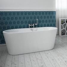This placement leaves both ends of the bath free to offer comfortable back support for a bath Brooklyn 1500 X 750mm Double Ended Freestanding Bath Victorian Plumbing Uk Free Standing Bath Freestanding Bath Taps Bathroom Remodel Cost