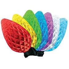 Ge Color Effects 8 Piece Color Changing Led G90 Christmas Pathway Markers Color Changing Led Color Effect Christmas Light Bulbs