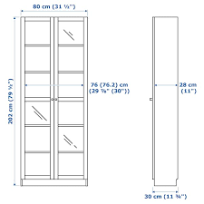 Brand new ikea eket turquoise bookcase shelving unit 27 1/2x13 3/4. Billy Bookcase With Glass Doors Grey Turquoise White Stained Oak Veneer 80x30x202 Cm Ikea