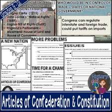 This Is A 49 Slide Powerpoint Presentation On The Creation Of A New Nation Under The Articles Of Con Teaching Us History Social Studies Elementary Guided Notes