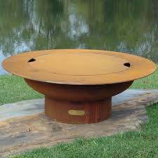 Fire Pit Art Saturn Bowl Steel Fire Pit Table With Lid Wayfair Fire Pit Art Wood Fire Pit Steel Fire Pit