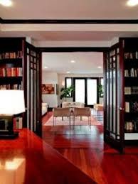 Dark Wood Trim Light Walls Cherry Colored Floors Light But Not Connected To It House Flooring New Homes Cherry Wood Floors