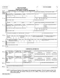 Certificate Of Dissolution Of Marriage New York State Free Download