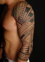 Impressive Tribal Maori Tattoo On Full Sleeve Tribal Tattoos For Men Mens Shoulder Tattoo Tribal Tattoos