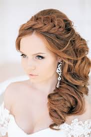 French braids have been really in style for a while. French Braided Curly Bridal Hairstyles Deer Pearl Flowers