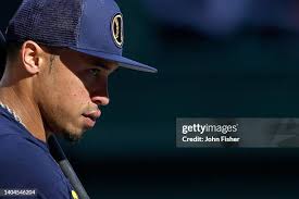 Genesis Cabrera of the St. Louis Cardinals is congratulated by Andrew...  News Photo