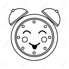 cartoon clock alarm character vector illustration outline image royalty free cliparts vectors and stock illustration image 93981129 cartoon clock alarm character vector illustration outline image