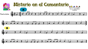 El desarrollo de un material de estudio que involucre a la música popular en habla hispana, para que las futuras generaciones incluyan en su formación musical a la canción popular. Partitura 5Âº Misterio En El Cementerio By Ygguerra1 On Genially