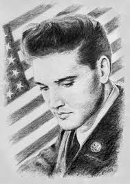 Elvis Presley Drawing By Polish Artist Ewa Stepien See More Of Her Beautiful Elvis Artworks Here H Elvis Tattoo Elvis Presley Pictures Elvis Presley Young