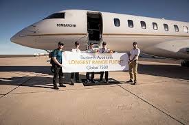 Bombardier S Global 7500 Business Jet Makes Record Setting Run Intelligent Aerospace Aircraft Luxury Jets General Aviation