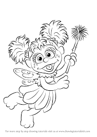 Flower coloring page look and print other sesame street coloring pages. Step By Step How To Draw Abby Cadabby From Sesame Street Drawingtutorials101 Com Drawings Sesame Street Cartoon Drawings
