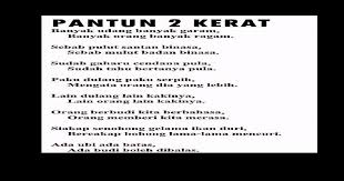 Ini tak langsung buat client rasa lebih yakin untuk dapatkan khidmat dia. Pantun 2 Kerat Docx Document