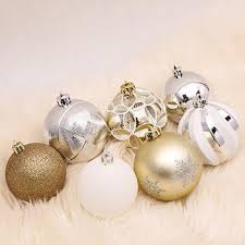 berkley jensen shatterproof ornaments 100 ct white and gold walmart com walmart com
