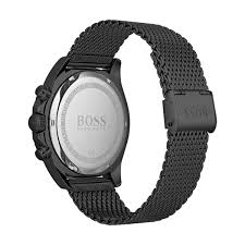 Bracelet milanaise maille shark mesh reglable 22mm. Montre Hugo Boss Athleisure 1513702 Montre Chronographe Cadran Bleu Bracelet Maille Milanaise Homme Sur Bijourama Montre Homme Pas Cher En Ligne