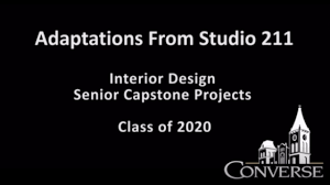 Adaptations From Studio 211 Bfa Interior Design 2020 Capstone Promo Converse College Youtube