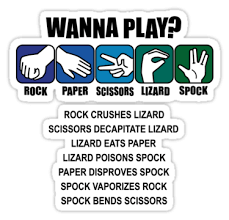 See more ideas about lizard spock, rock paper scissors, spock. Github Khalidabuhakmeh Rockpaperscissorslizardspock A Game Engine For Rock Paper Scissors Lizard Spock