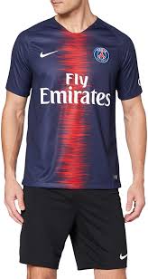 Nike breathe fabric helps you stay dry and cool. Amazon Com Paris Saint Germain Stadium Home Soccer Jersey 2018 19 S S Clothing