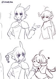 In alphinaud's embrace as he rescues me so sweet i'd die on the spot. Doodled A Cheeky Alisaie Ffxiv