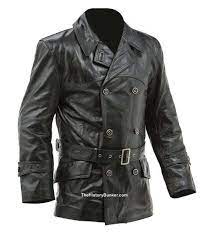 Wwi German Fighter Pilot Leather Jacket Chernye Kozhanye Kurtki Muzhskie Kozhanye Kurtki Kozhanaya Kurtka