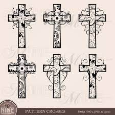 Pattern Crosses Clip Art Cross Clip Art Vector Art File Etsy In 2021 Clip Art Cross Drawing Cross Art
