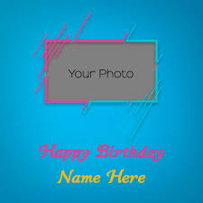 Happy birthday to me, brightly colored hummingbird…. Happy Birthday Card With Name And Photo Edit Birthdayphotoframes Com