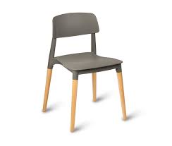 Luna Plastic Cafe Chairs Grey Wooden Legs Jpg 924 784 Pixels Chair Design Modern Side Chairs Plastic Chair