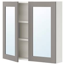 Maybe you would like to learn more about one of these? Enhet Meuble A Miroir 2 Portes Blanc Gris Avec Cadre Ikea Suisse