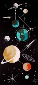 We have 67+ amazing background pictures carefully picked by our community. El Gato Gomez Painting Retro 60s 1950s Space Ship Sci Fi Science Pulp Art Rocket Modernism Wallpaper Space Retro Art Space Art