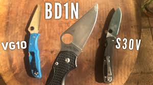 Cts Bd1n Spyderco Para 3 Lightweight Steel Vg10 And S30v Comparison