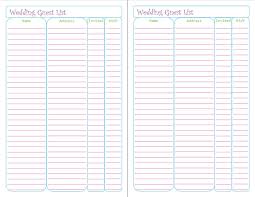 Free Printable Wedding Guest List Tracker Wedding Guest List Wedding Guest List Template Guest List Template