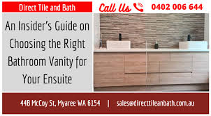 The unfinished bathroom cabinets should be made from the best materials, by professionals. Bathroom Vanities Blog Direct Tile Bath Tiles Baths Myaree Perth Bathroom Renovators