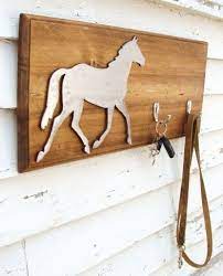 Key Hook Wall Decor Iron Horse Woodland Brown By Baconsquarefarm Horse Decor Decor Horse Girls Bedroom