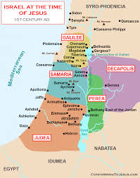 Map And History Of Israel At The Time Of Jesus Christ