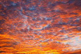 Sunset and clouds over the silhouettes of the mountains. Sunset Clouds Free Stock Photo Public Domain Pictures
