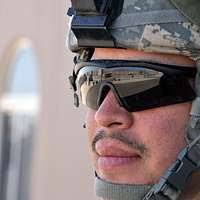 U.S. Army Pfc. Nicole Mendez, a truck driver with the