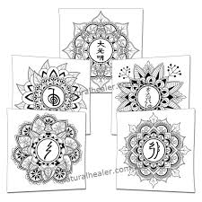See reiki symbols stock video clips. Mindfulness Reiki Symbols Mandalas Poster Pack