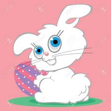With a maximum weight of 4 pounds, and with their big floppy ears, this rabbit is growing in popularity. A Bright White Cartoon Easter Bunny Is Holding A Decorated Easter Royalty Free Cliparts Vectors And Stock Illustration Image 116257130