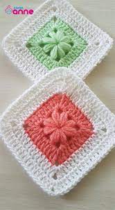 Puf Cicekli Motif Yapilisi Tig Desenleri Tig Motifleri Orgu