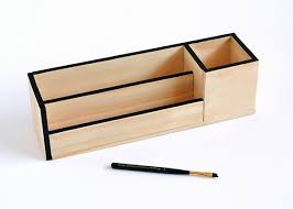 Make It Minimal Wood Desk Organizer Diy Wood Desk Desk Organization Diy Wooden Desk Organizer