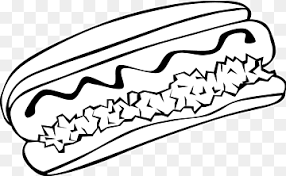 It was long believed that dogs could only see in black and white, and it is unquestionably true that dogs don't react to colors the same way humans do. Hot Dog Coloring Book Junk Food Free Printable Food S Game White Child Png Pngwing