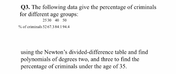 Countif and calculate the percentage of a specific value with formula the countif and counta functions can be combined to get the percentage of a specific value in a range of data in excel. Solved Q3 The Following Data Give The Percentage Of Crim Chegg Com