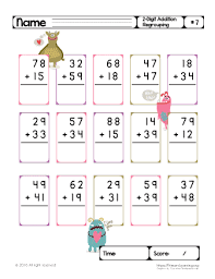If you need some more 2 digit addition worksheets, or want to practice more column addition with regrouping, then take a look at our column addition worksheet generator. Two Digit Addition Regrouping 7 Primarylearning Org