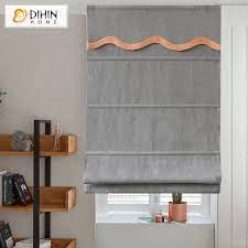 They can often be the most efficient use of space, especially on smaller windows, and are a good choice if you don't like the look. Modern Pure Grey Color With Valance Roman Blinds Customized Roman Shades Window Curtains For Living Room Blinds Shades Shutters Aliexpress