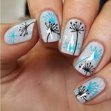 30 Dandelion Nail Art Designs Cuded Dandelion Nail Art Floral Nails Cute Nail Art