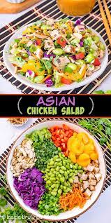 Asian Chicken Salad Lots Of Fresh Veggies And Protein And A Homemade Asian Salad Healthy Chicken Salad Recipe Delicious Salad Dressings Asian Chicken Salads
